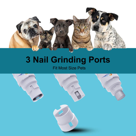 USB Rechargeable Pet Nail Grinder – Quiet & Painless