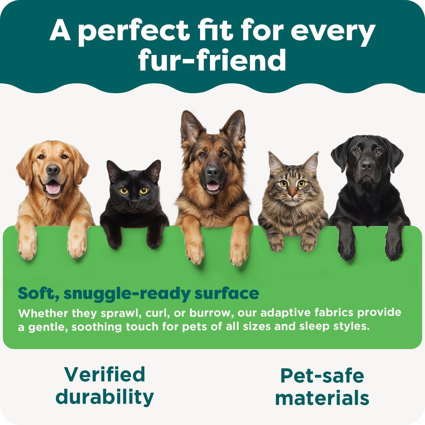Soft Plush Pet Bed for Cats & Small Dogs - Washable Cozy Cushion