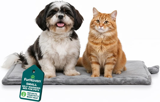 Soft Plush Pet Bed for Cats & Small Dogs - Washable Cozy Cushion